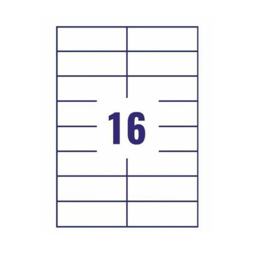 A4 Paper Label Stickers – 16 Labels per Sheet | Pack of 100 Sheets