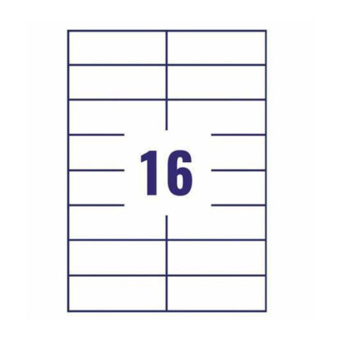 Lotus A4 ST16 Labels – 16 Labels per Sheet – 100 Sheets Pack – 1600 Labels