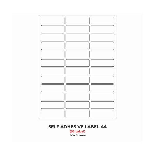 Lotus A4 ST36 Labels – 36 Labels per Sheet – 100 Sheets Pack (3600 Labels)