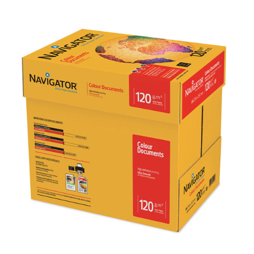 Navigator Premium A4 Size UHD Documents Paper | 120 GSM | 250 Sheets | Pack of 1