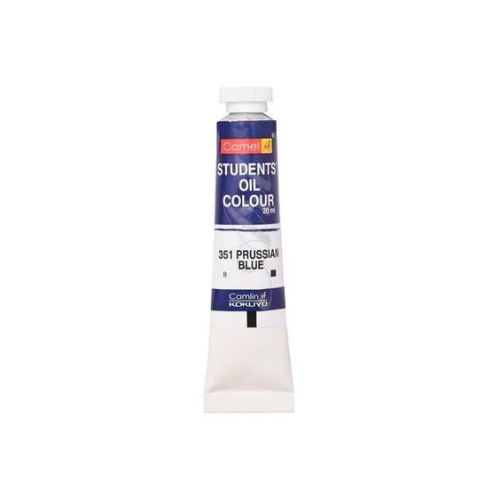 Camel Student Oil Color | Prussian Blue 351 | 20ml Tubes | Pack of 5 | Deep Tone