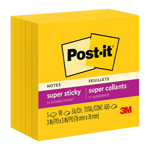 Post-it Stickies Yellow Notes 1.5x2 Inch | 100 Sheets Pack for Quick Reminders
