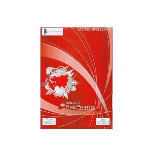 Bindal A4 Paper 75 GSM – Pack of 5 Reams | Eco Friendly Copier Paper