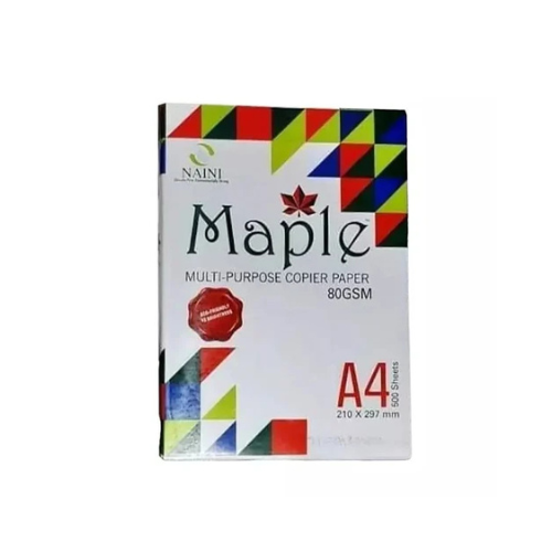 Pack of 5 Reams Maple 80 GSM A4 Paper | High Quality Printing