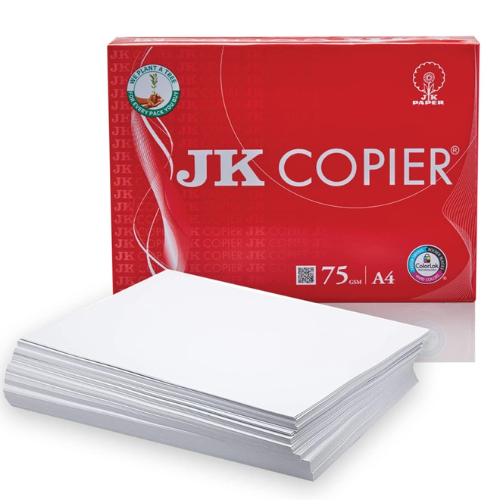 JK A4 Size Ream Paper 75 GSM – 1 Ream | High-Quality Copier Paper