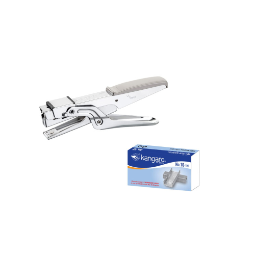 Kangaro HP-10 Stapler – Compact Metal Body, 20 Sheets Capacity