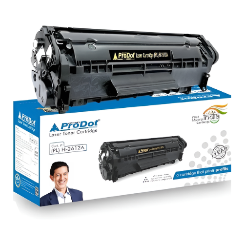 Prodot Printer Cartridge for HP 12A | High Yield Toner | Pack of 1
