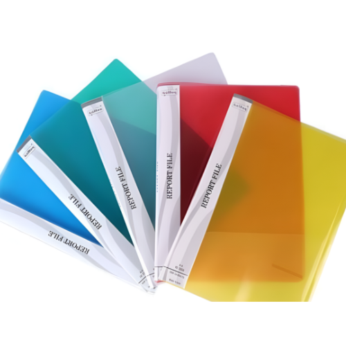 A4 Size Transparent Report File Folder | Plastic Clip | Pack of 10 | Professional