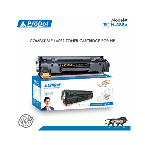 Prodot Printer Cartridge for HP 88A | High Yield Toner | Pack of 1