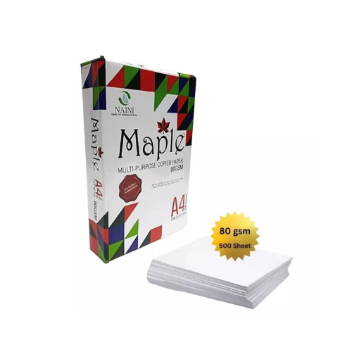 Pack of 5 Reams Maple 80 GSM A4 Paper | High Quality Printing